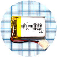 Аккумулятор универсальный 402030 31,5 х 20,5 х 4.5 мм 200 mAh 3.7V