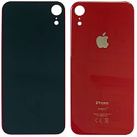 Задняя крышка Apple iPhone XR (красная оригинал Китай с большим отверстием)