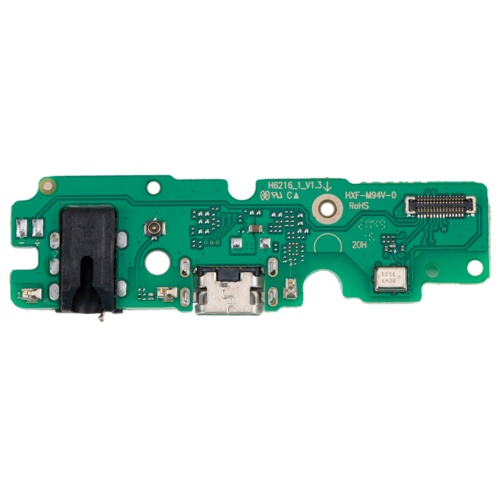 Шлейф Tecno Spark 6 KE7 з роз'ємами зарядки, навушників та мікрофоном - нижня плата (AAA)