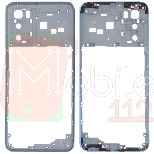 Рамка корпусу Oppo A16, A16s, A54s (блакитна)