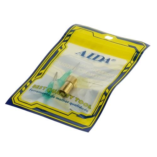 Дозаторы Aida G14a 5шт с переходником для шприцев, ёмкостей с флюсами и жидкостями (1х0.4 мм, 2х0.6 мм, 2х0.8 мм) фото 2