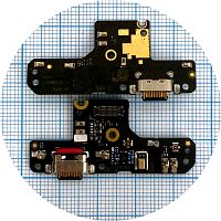 Шлейф Motorola Moto G9 Plus XT2087-1-2 з роз'ємом зарядки - нижня плата (оригінал Китай)