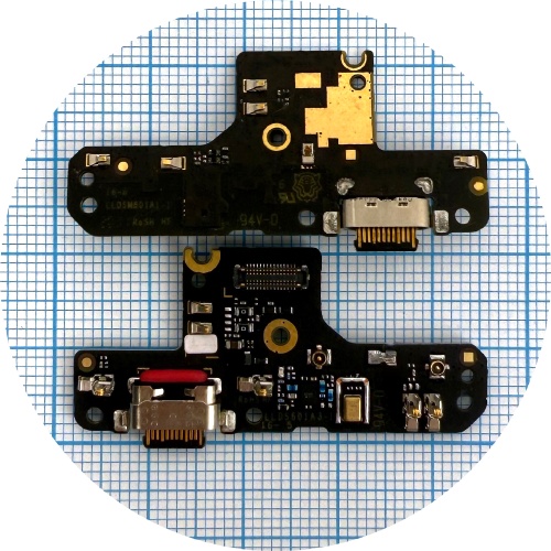 Шлейф Motorola Moto G9 Plus XT2087-1-2 з роз'ємом зарядки - нижня плата (оригінал Китай) Шлейф Motorola Moto G9 Plus XT2087-1-2 з роз'ємом зарядки - нижня плата (оригінал Китай)