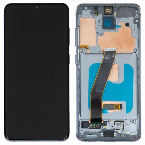 Дисплей Samsung Galaxy S20 G980F G981 з тачскріном (OLED із сріблястою рамкою)