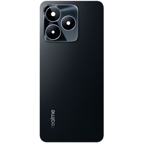 Задня кришка Realme C53 RMX3760 (чорна оригінал Китай зі склом камери)