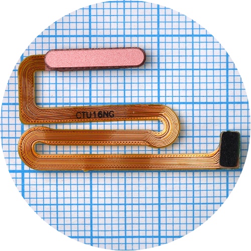 Шлейф Samsung Galaxy M13 M135F з кнопкою включення та сканером відбитка пальця (бронзовий)