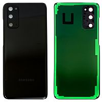 Задняя крышка Samsung Galaxy S20 G980F (черная оригинал Китай со стеклом камеры)