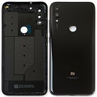 Задняя крышка Xiaomi Mi Play M1901F9E (черная со стеклом камеры)