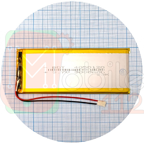 Аккумулятор универсальный 4050120 119 х 48 х 3 мм 3000 mAh 3.7V