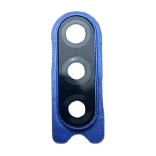 Скло камери Samsung Galaxy A20S A207F у рамці (з синьою рамкою)