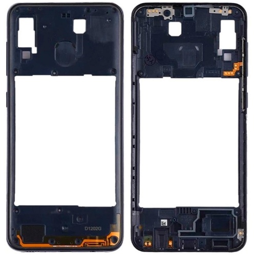 Рамка корпусу Samsung Galaxy A20 2019 (чорна)