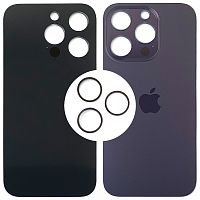 Задня кришка Apple iPhone 14 Pro (фіолетова оригінал Китай з кільцями)