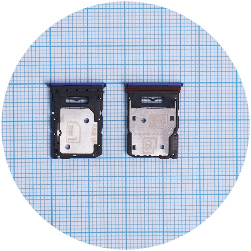 Тримач Sim карты Motorola Moto G85 XT2427-3 (синій на 2 SIM (1 SIM + Micro SD))