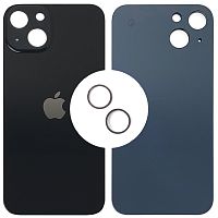 Задня кришка Apple iPhone 13 (чорна оригінал Китай з кільцями)