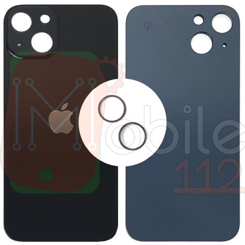 Задня кришка Apple iPhone 13 (чорна оригінал Китай з кільцями)