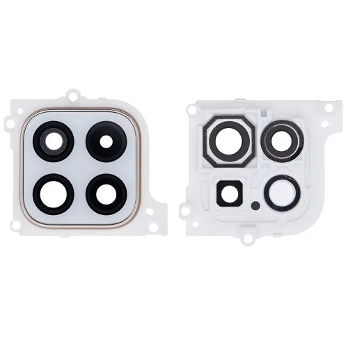 Скло камери Samsung Galaxy A22 5G A226B (біле у рамці)