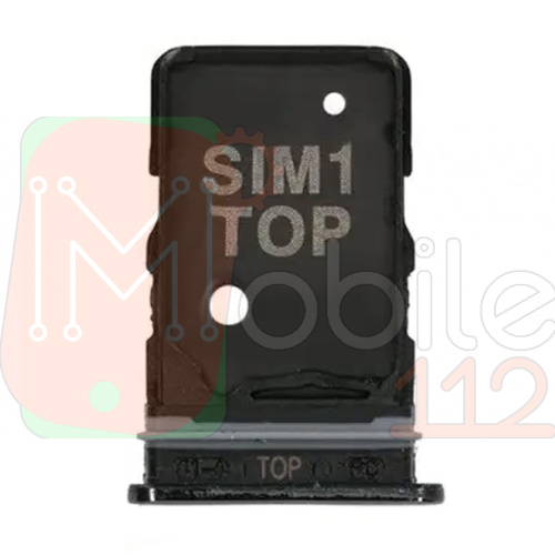 Тримач Sim картки Samsung Galaxy A80 2019 A805F (чорний на 2 SIM)