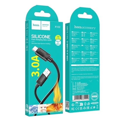 Кабель зарядки Hoco X122 USB A - Type C 3.0A 1м фото 3 Кабель зарядки Hoco X122 USB A - Type C 3.0A 1м фото 3
