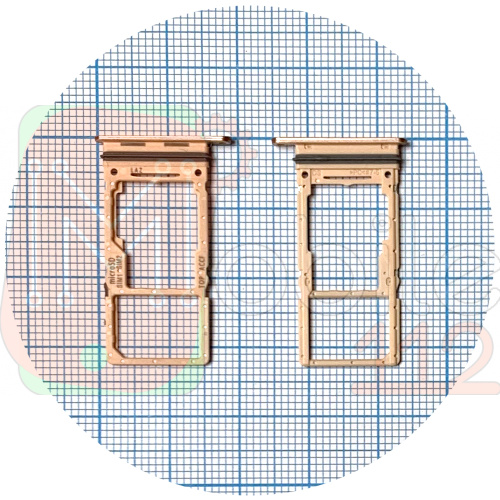 Тримач SIM карти Samsung Galaxy A33 5G A336B (помаранчевий на 2 SIM + MicroSD)