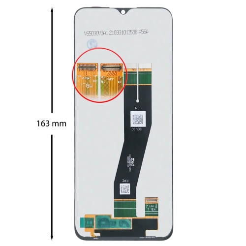 Дисплей Samsung Galaxy A02s A025G 163 х 72 мм з тачскріном (оригінал Китай 163 мм)