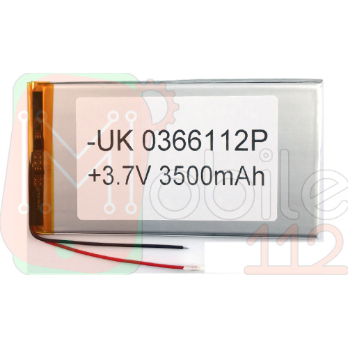 Акумулятор універсальний 0366112P 116 x 64 x 3 3500 mAh 3,7 V