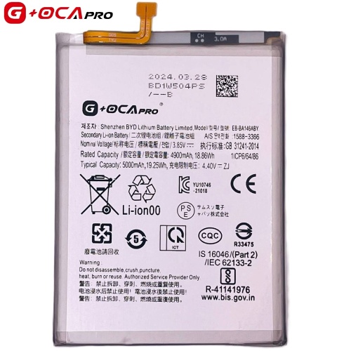 Акумулятор Samsung EB-BA146ABY Galaxy A14 4G (оригінал G+OCA Pro 5000 mAh)
