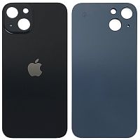 Задняя крышка Apple iPhone 13 (черная оригинал Китай с кольцами)