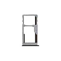 Держатель Sim карты и карты памяти Meizu U20 U685H (черный 2 SIM (1 SIM + Micro SD))