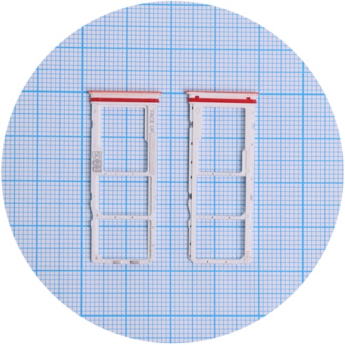 Тримач Sim картки та картки пам'яті Motorola Moto G04 XT2421-2 (помаранчевий на 2 SIM + MicroSD)