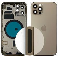 Корпус Apple iPhone 12 Pro (золотистый оригинал Китай US)