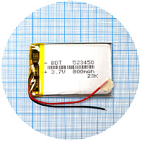 Акумулятор універсальний 523450 50 х 34 х 5 мм 800 mAh 3.7V