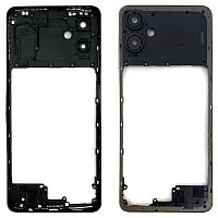 Рамка корпуса Samsung Galaxy A06 A065F (золотистая со стеклом камеры)