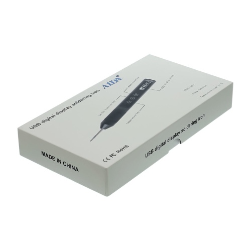 Паяльник прецизионный Aida A210M с жалом стандарта JBC 210 (питание от Type-C 9-12V, 30W, регулировка t 180-480 гр) фото 5