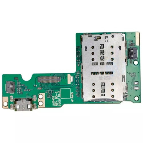 Шлейф Lenovo Tab M10 HD TB-X505 з роз'ємами зарядки, Sim-карти та мікрофоном - нижня плата (оригінал Китай)