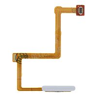 Шлейф Xiaomi Poco F4 з кнопкою включення та сканером відбитка пальця (сріблястий оригінал Китай)