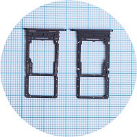 Тримач Sim картки Samsung Galaxy A26 A266 (чорний на 2 SIM)