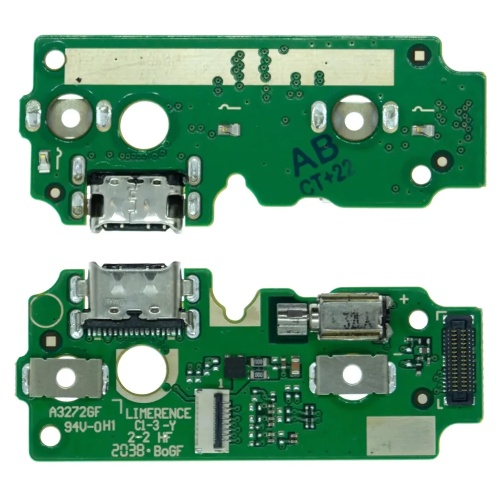 Шлейф Huawei MediaPad M5 Lite 10 LTE Wi-Fi BAH2-L09 W09 W19 з роз'ємом зарядки та вібродзвінком - нижня плата (AAA)