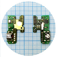 Шлейф Huawei P8 Lite 2017 PRA-LX1 з роз'ємом зарядки та мікрофоном Оригінал 100% - нижня плата