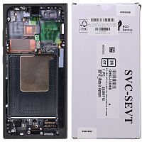 Дисплей Samsung Galaxy S24 Ultra S928 з тачскріном (оригінал OEM SP з рамкою Titanium Black Green Blue)