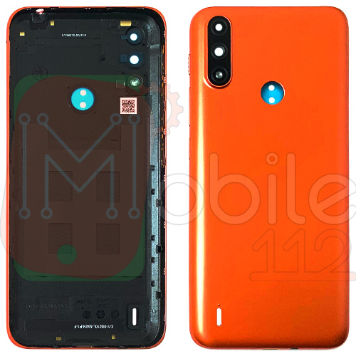 Задняя крышка Motorola Moto E7 Power, E7i Power XT2097 (красная оригинал Китай со стеклом камеры)