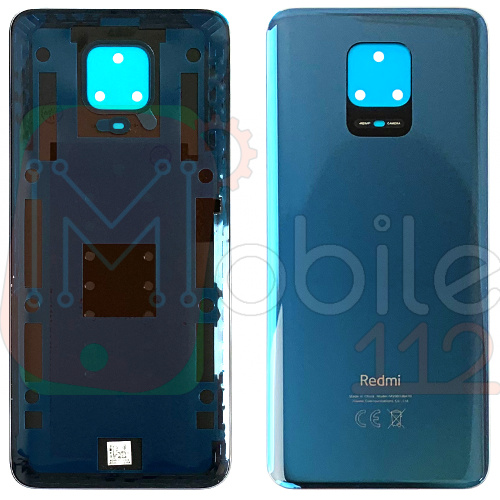 Задняя крышка Xiaomi Redmi Note 9S, Redmi Note 9 Pro Max совм. Redmi Note 9 Pro (серая Original New)