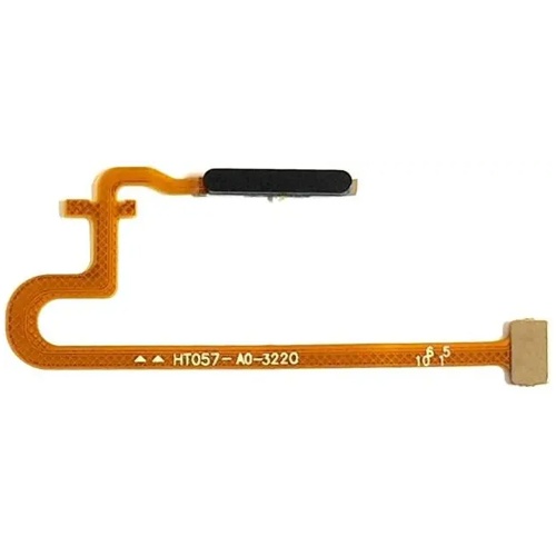 Шлейф Realme C53 RMX3760 з кнопкою включення та сканером відбитка пальця (чорний оригінал Китай)