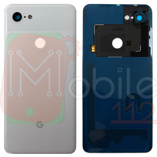 Задня кришка Google Pixel 3 XL (біла оригінал 100% зі склом камери)
