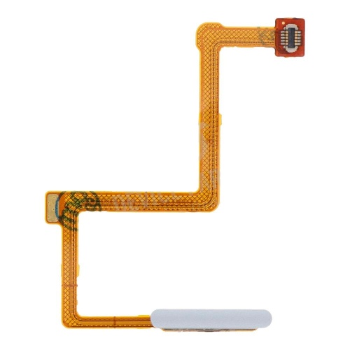 Шлейф Xiaomi Poco F4 GT з кнопкою включення та сканером відбитка пальця (сріблястий оригінал Китай)