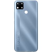 Задняя крышка Realme C25, C25s (синяя оригинал Китай со стеклом камеры)