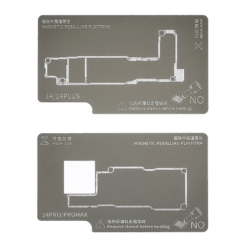 Реболлінг-платформа Mega-Idea з BGA трафаретами iPhone 14-14 Pro Max фото 4