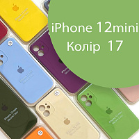 Чохол Silicone сase Full сamera Protective для iPhone 12 Mini (зелений №17)