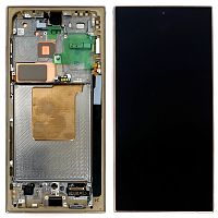 Дисплей Samsung Galaxy S24 Ultra S928 з тачскріном (оригінал 100% з рамкою Titanium Gray Violet Orange)