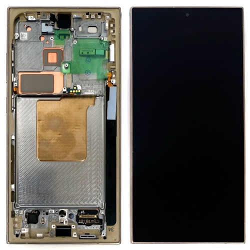 Дисплей Samsung Galaxy S24 Ultra S928 з тачскріном (оригінал 100% з рамкою Titanium Gray Violet Orange)