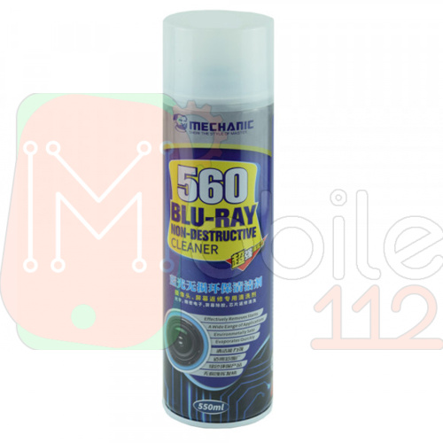 Рідина Mechanic 560 BLU-RAY - для очищення оптики, камер, матриць та дисплеїв 550 мл